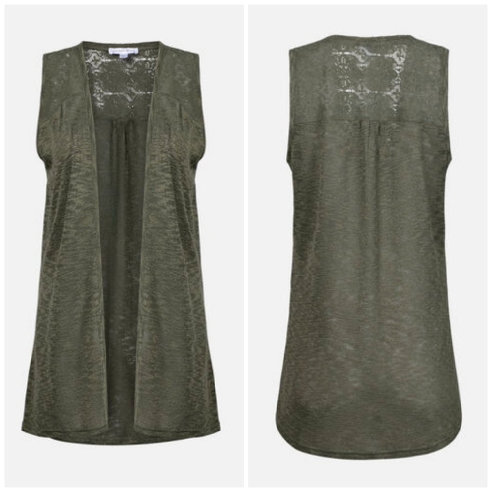 NWT Warehouse One Vest with Lace